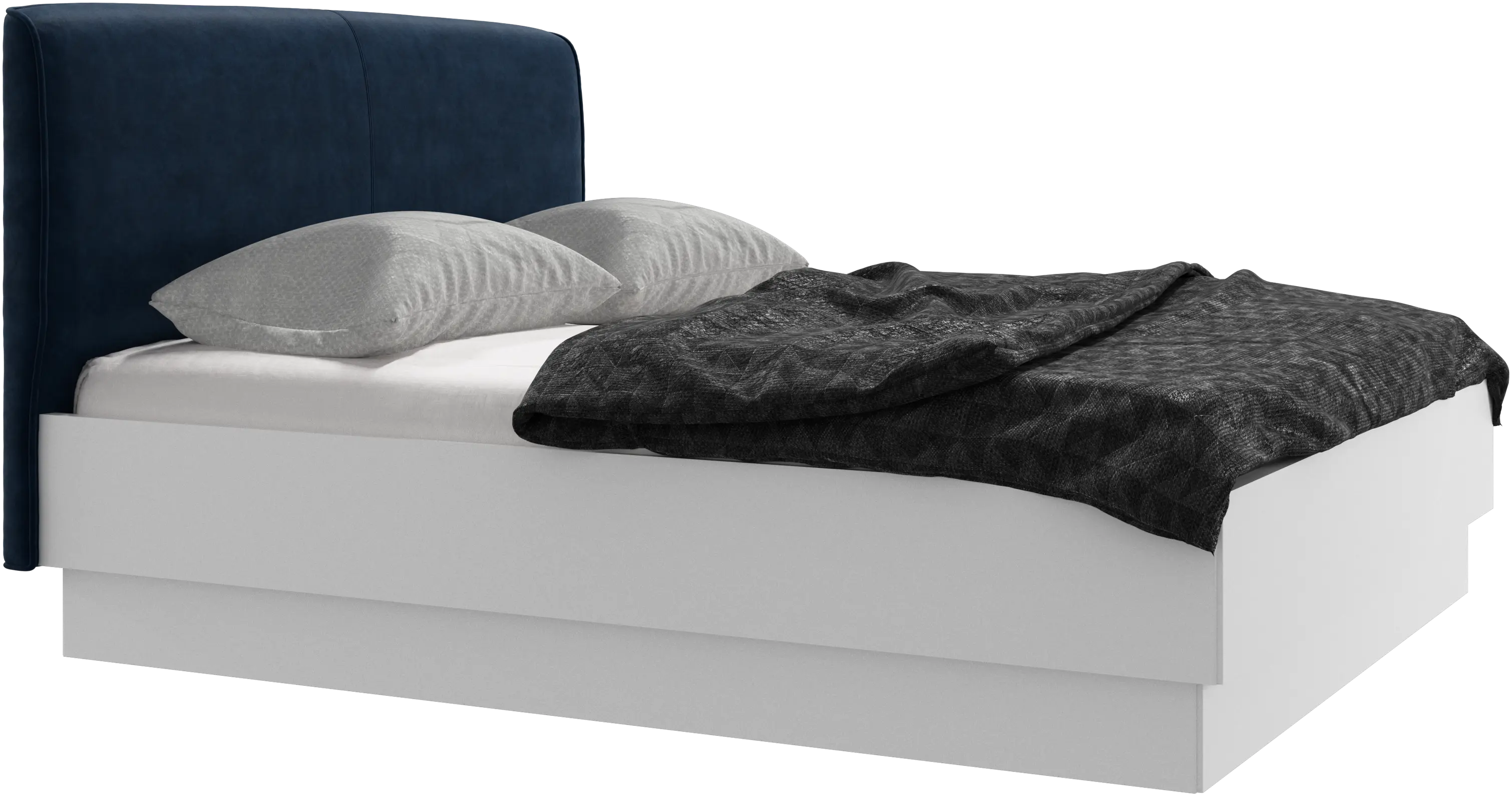 Houston, upholstered bed with storage